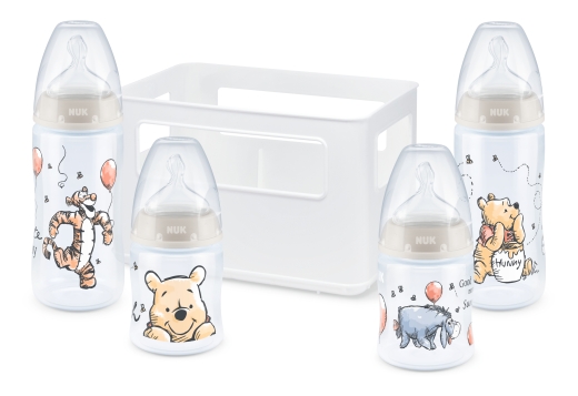 NUK First Choice+ Winnie Pooh Flaschen Set mit Flaschenbox