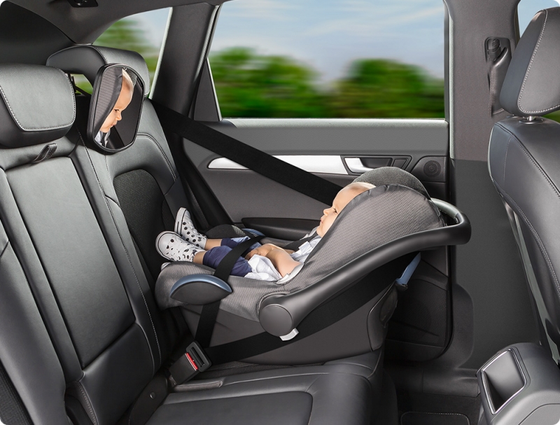 Autosicherheit Leichte Sicht Rücksitz Spiegel Baby Facing Rear Ward Kinder  Säuglingsbetreuung Quadratische Sicherheit Baby Kindermonitor Autozubehör