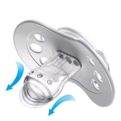 Lovi Beruhigungssauger Salt & Pepper Silikon Dynamische Kirschform Oval