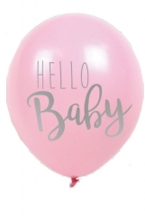 Jabadabado Ballons Hello Baby Rosa