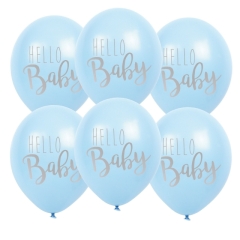 Jabadabado Ballons Hello Baby Blau