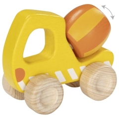 goki Betonmischer gelb aus Holz  2J+
