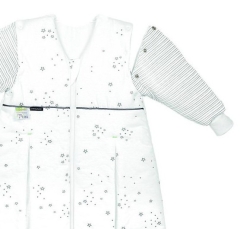 Odenwälder BabyNest Thinsulate Schlafsack mit Ärmeln Sterne grau
