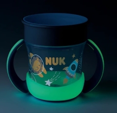 NUK 360° Mini Magic Cup NIGHT Trinklernbecher mit Henkeln 6m+