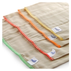 XKKO Prefold Windeleinlagen aus Baumwolle 6er Pack