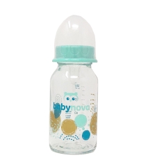 BabyNova Babyflasche Schmalhals aus Glas 120ml o. 240ml