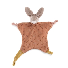 Moulin Roty Schmusetuch Kaninchen Rot Trois Lapins