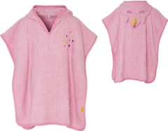 Playshoes Frottee Poncho Einhorn Rosa