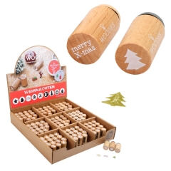 Woodies Mini Weihnachtsstempel 1,5x1,5x3 cm