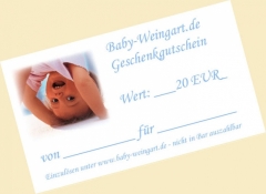 ** Baby Weingart Geschenkgutschein