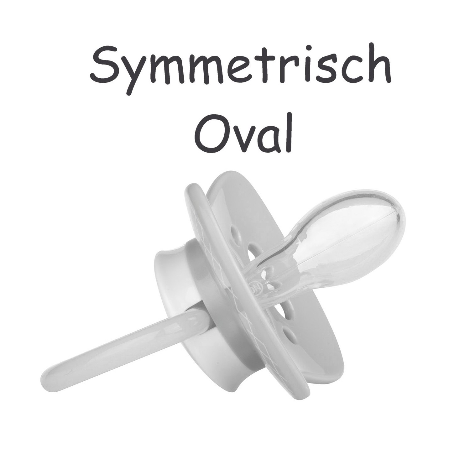 Symmetrische Ovale Schnuller